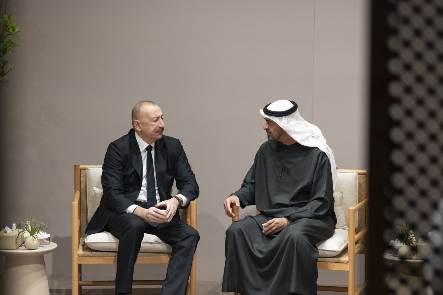 رئيس الدولة ورئيس أذربيجان يبحثان العلاقات الثنائية