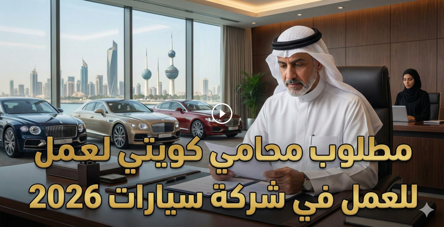 مطلوب محامي كويتي للعمل في شركة سيارات 2026