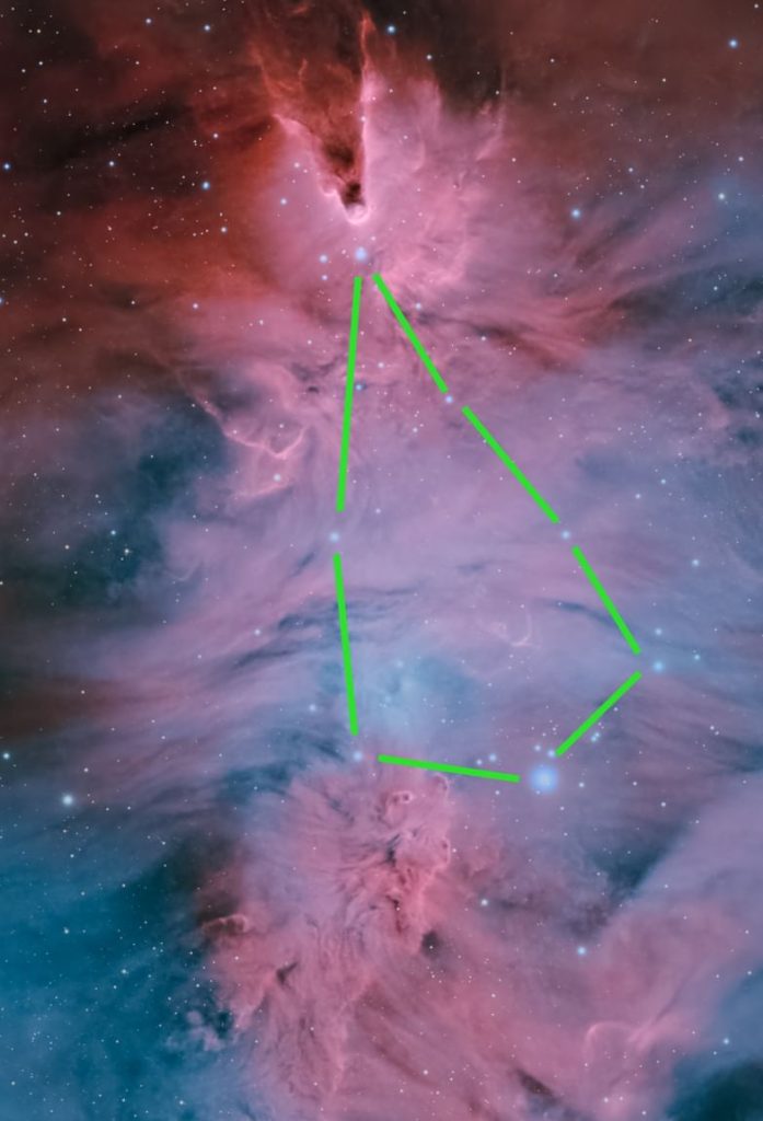 “مرصد الختم الفلكي” في أبوظبي يوثق عنقود الشجرة وسديم المخروط