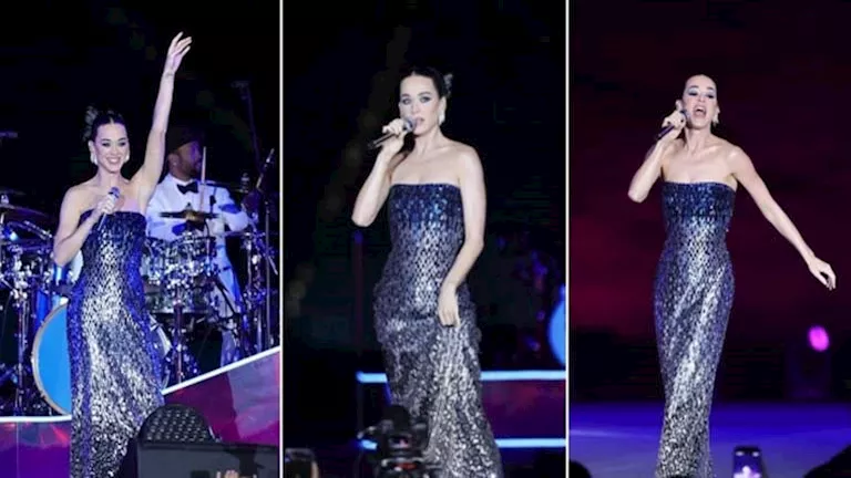 15 صورة من حفل كاتي بيري تحت سفح الأهرامات