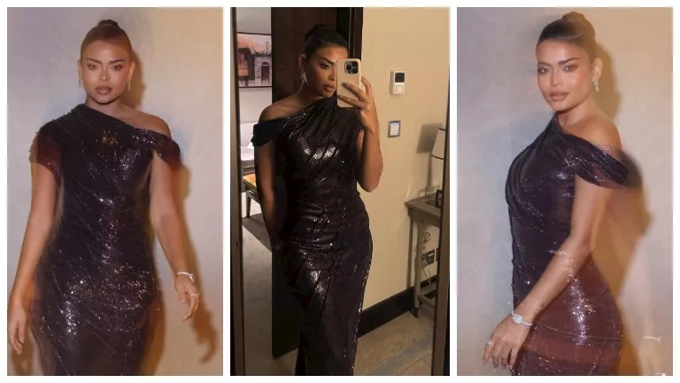 أسماء جلال تستعرض إطلالتها بحفل افتتاح مهرجان البحر الأحمر