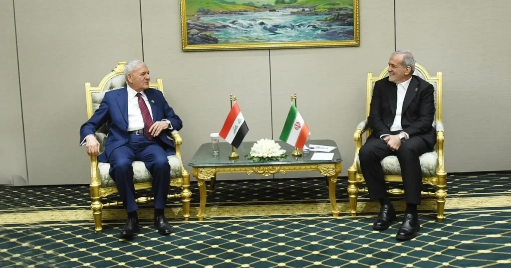 الرئيس العراقي لنظيره الإيراني: نرفض انتهاك سيادة الدول