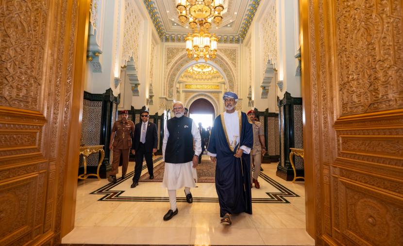 جلالة السلطان ورئيس وزراء الهند يعقدان جلسة مباحثات رسمية