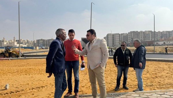 رئيس القاهرة الجديدة يتفقد أعمال تطوير مدخل مشروع سكن مصر بأرض المعارض | صور