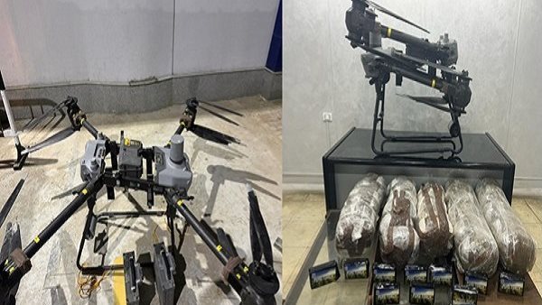 عاجل.. إحباط محاولة تهريب 35 كجم مواد مخدرة باستخدام «طائرة درون»