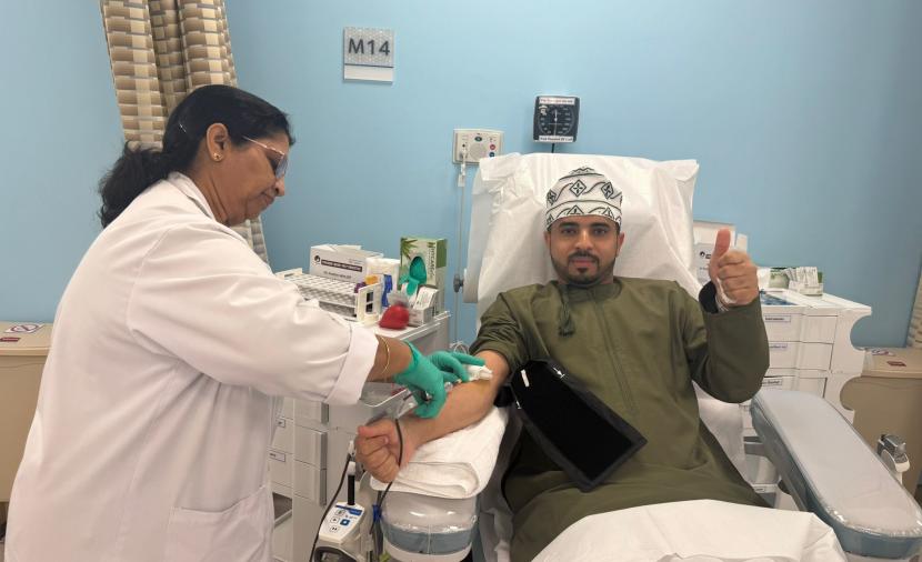 مُتبرِّع من ذوي فصائل الدم النادرة يُسهم في إنقاذ مريضة عُمانية بقطر