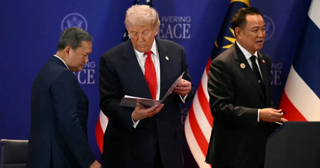 ترامب يتوصل إلى اتفاق لوقف إطلاق النار بين تايلندا وكمبوديا