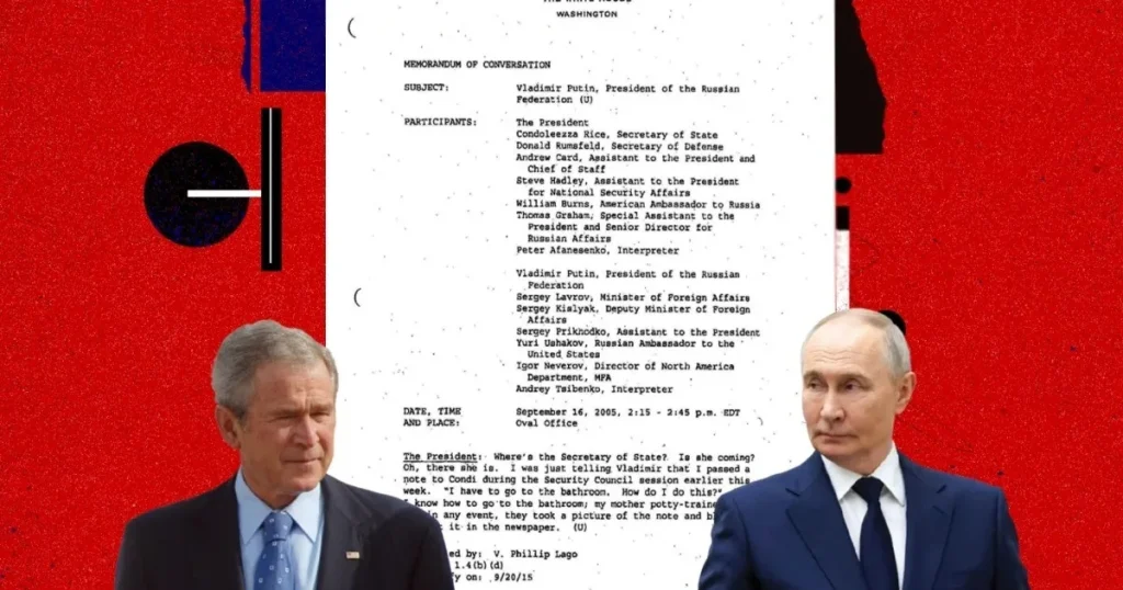 “المجلة” تنشر محاضر لقاءات بوش وبوتين (2 من 3)