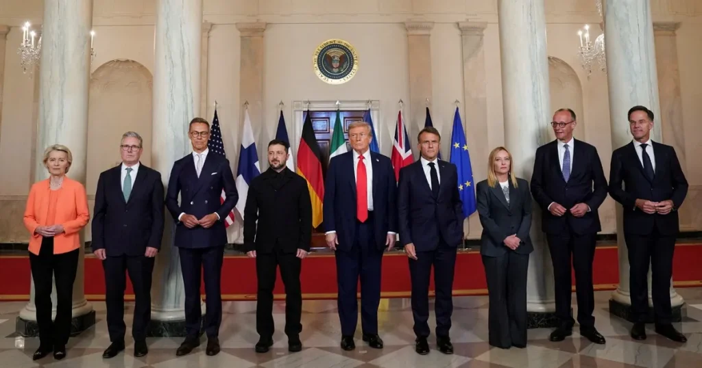 ماكرون وميرتس وستارمر يجرون مكالمة مع ترمب بشأن أوكرانيا