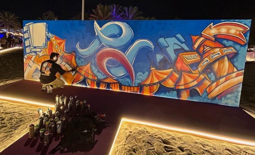 فنّ الجرافيتي يزيّن فعاليات “ليالي مسقط” ويبرز الإبداعات الشبابية