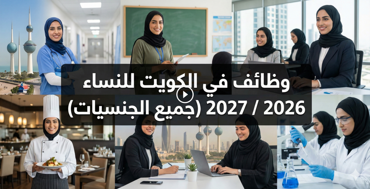 وظائف في الكويت للنساء 2026 / 2027 (جميع الجنسيات)