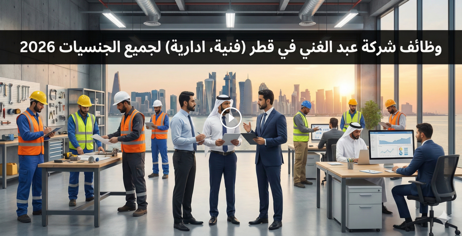 وظائف شركة عبد الغني في قطر (فنية، ادارية) لجميع الجنسيات