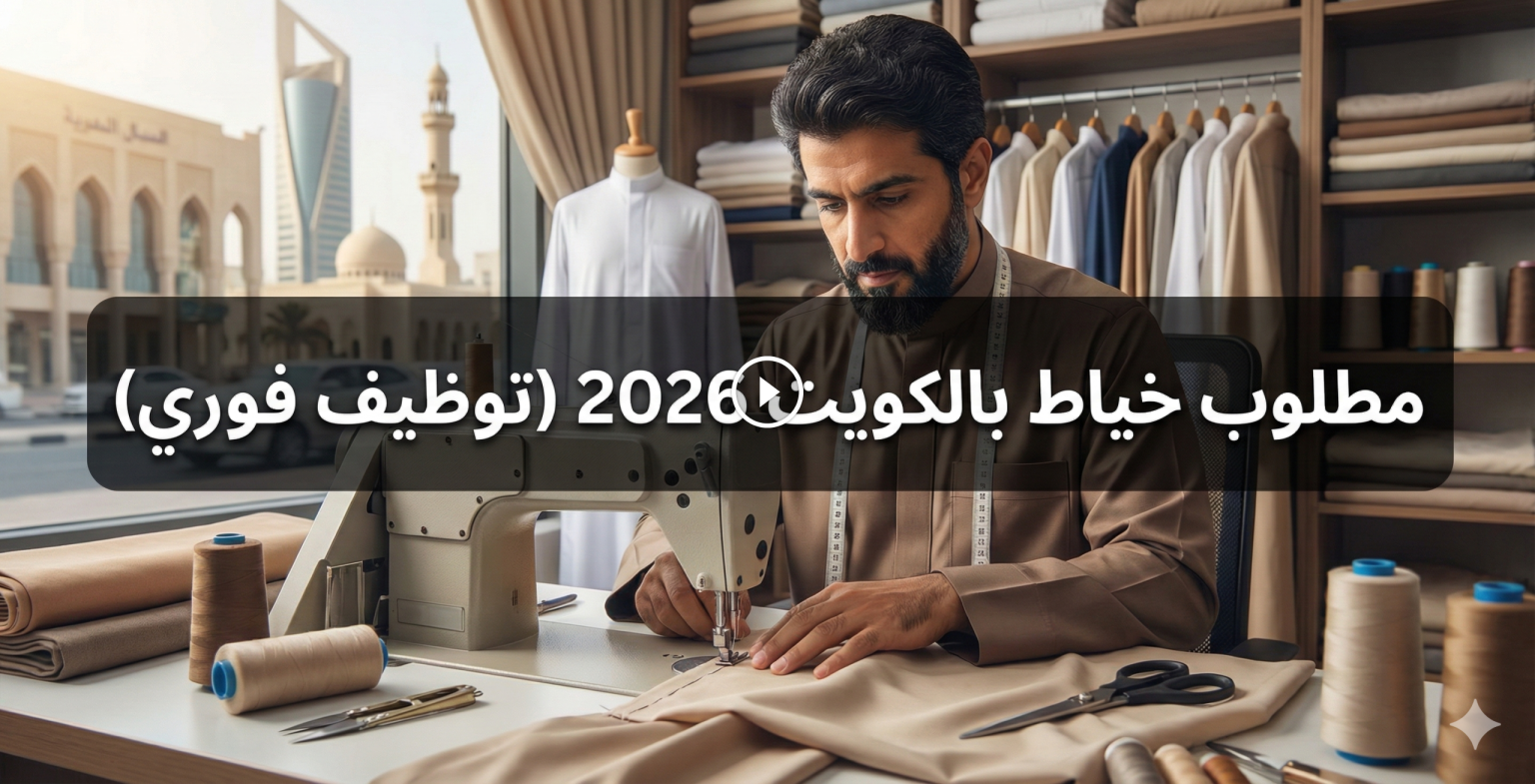 مطلوب خياط بالكويت 2026 (توظيف فوري)