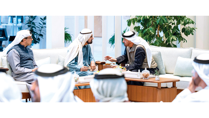 رئيس الدولة ومحمد بن راشد يبحثان شؤون الوطن والمواطن