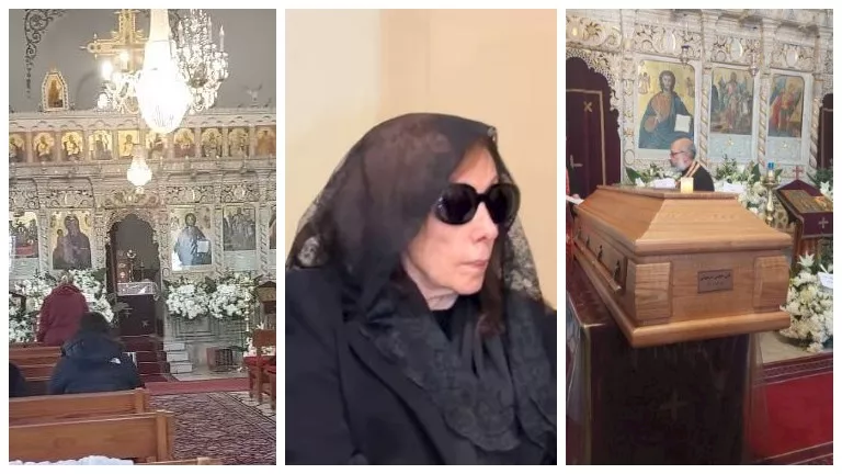 “انهيار النجمة وحضور زوجة رئيس لبنان”.. 17 صورة من جنازة هلي ابن فيروز