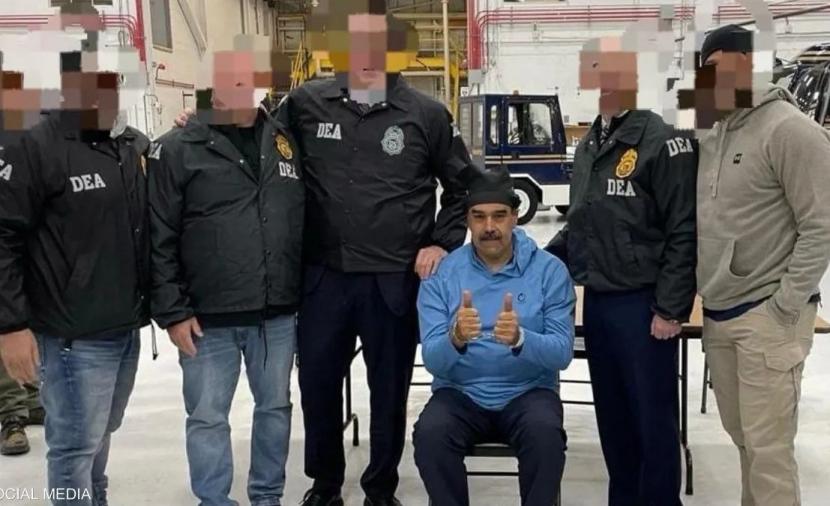 شاهد.. ظهور نيكولاس مادورو مقيدا داخل مقر اعتقاله بنيويورك