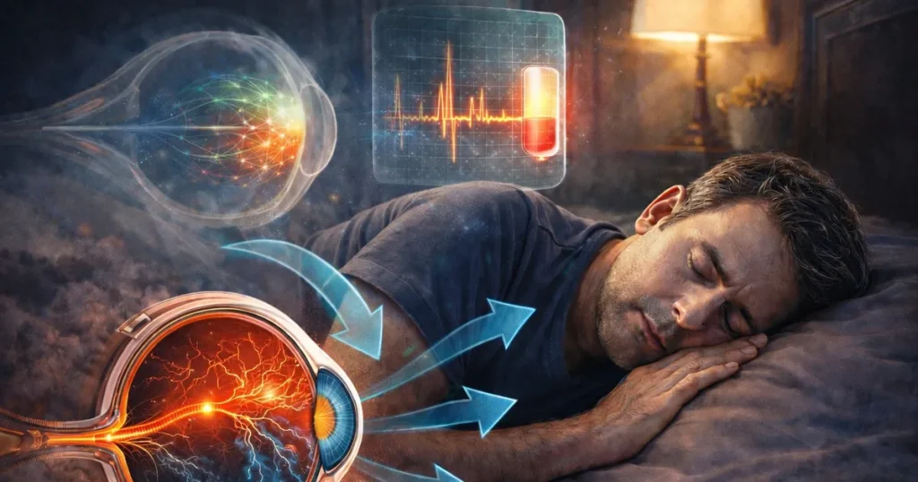 النوم دون وسادة يقلل ضغط العين لدى مرضى الجلوكوما