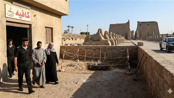 «أمن الأقصر» يضبط شخصين لتنقيبهما عن الآثار بجوار طريق الكباش