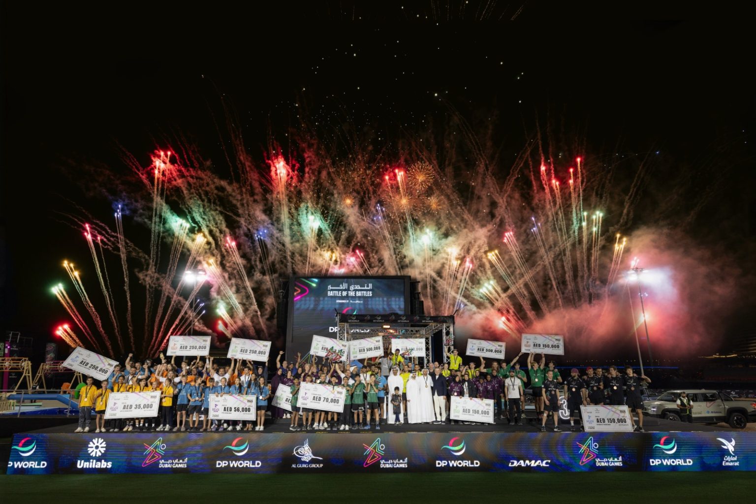 حمدان بن محمد يوجّه بالتبرّع بقيمة جوائز فريقيّ “F3″ و”ناس” الفائزَين في ألعاب دبي 2026 لدعم الأعمال الخيرية