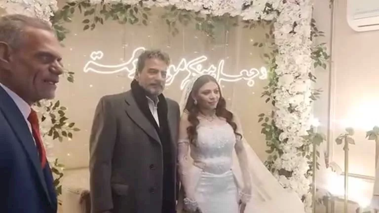 بالصور- جلال العشري يحتفل بعقد قران ابنته في أجواء عائلية