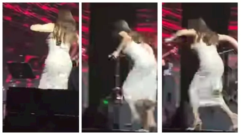 إليسا تتعرض لموقف محرج على المسرح بحفلها في الإمارات.. ماذا حدث؟ (فيدي