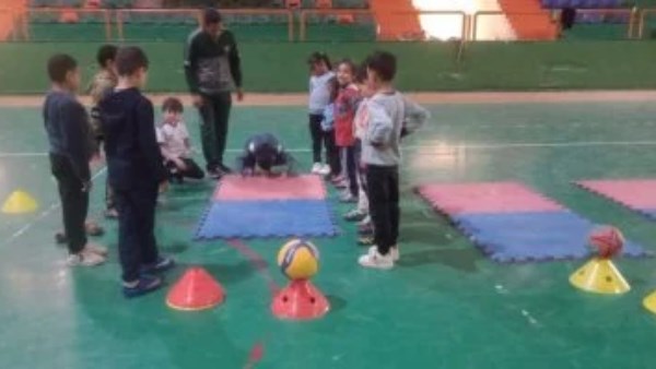 استمرار المشروع القومي للموهبة الحركية بالصالة المغطاة بالوادي الجديد