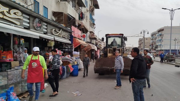 رئيس زهور بورسعيد يشن حملة مكثفة لإزالة الإشغالات والتعديات بمختلف المناطق والشوارع|صور